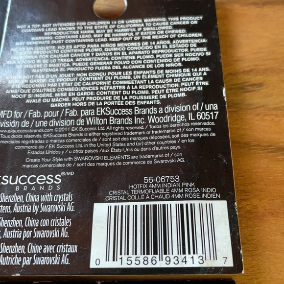 Swarovski | 4 Pack HotFix Crystals in Indian Pink - Picture 9 of 9